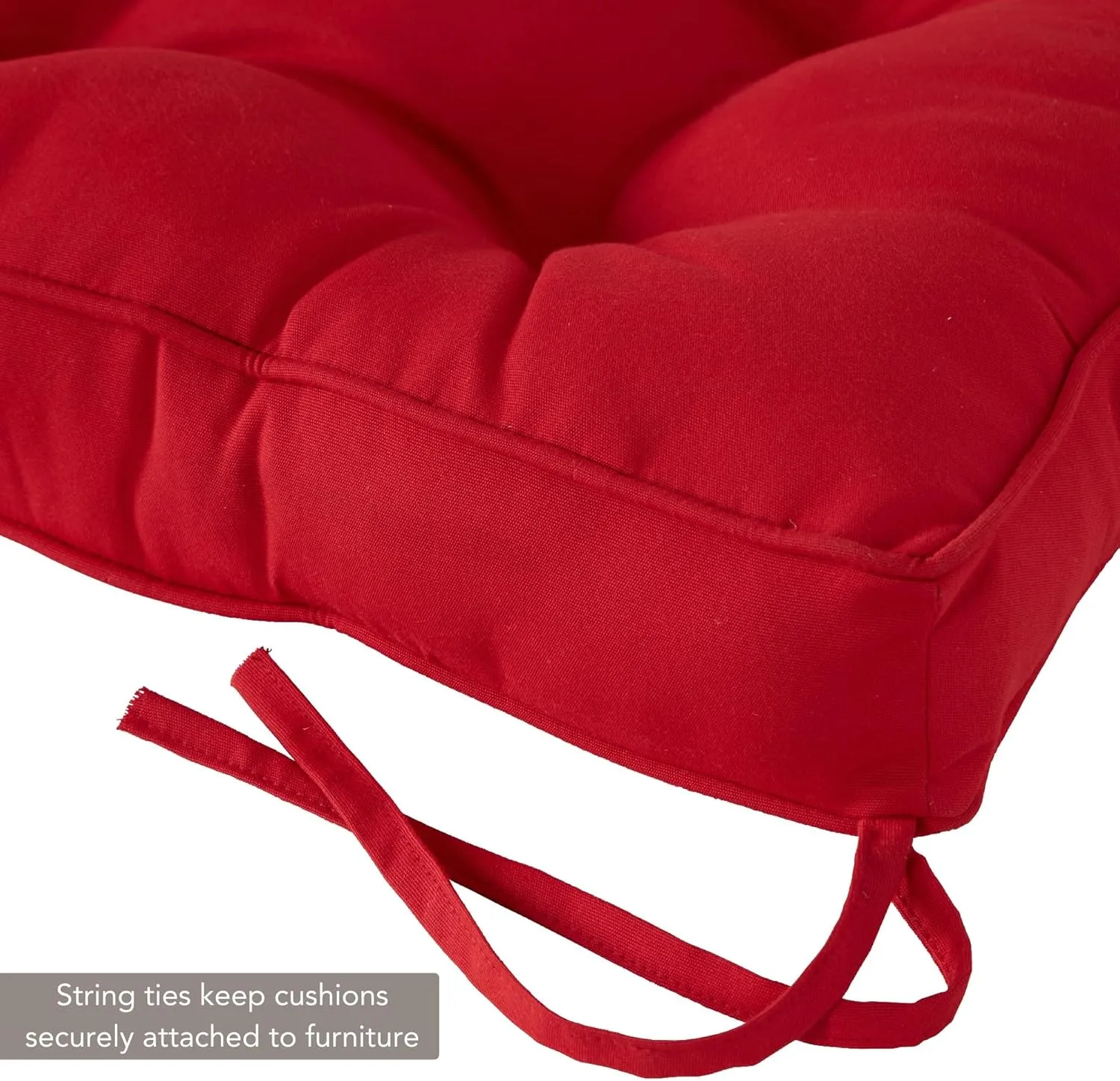 Greendale Home Fashions Outdoor 51 x 18-inch Sunbrella Bench Cushion, Canvas Jockey Red