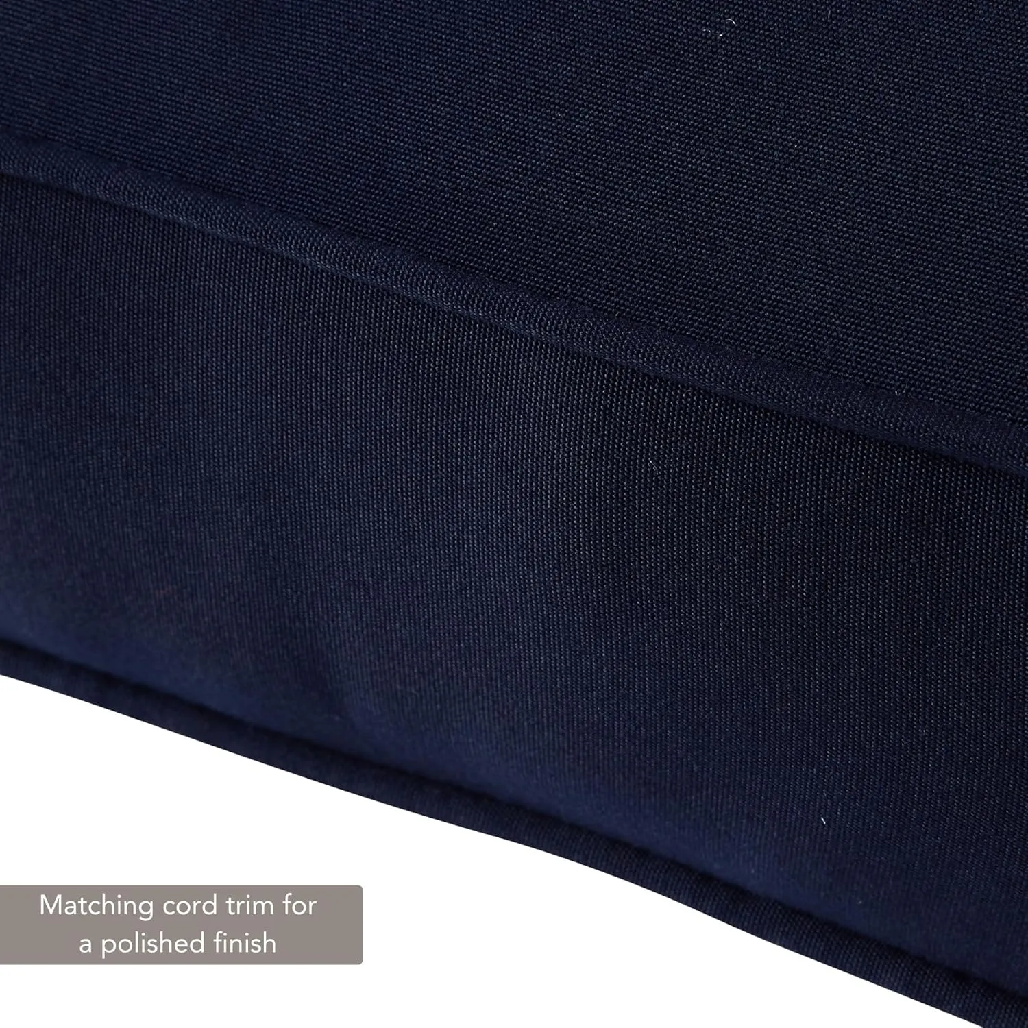Greendale Home Fashions Outdoor Sunbrella Premium Deep Seat Cushion, 2 Piece Set, Canvas Navy