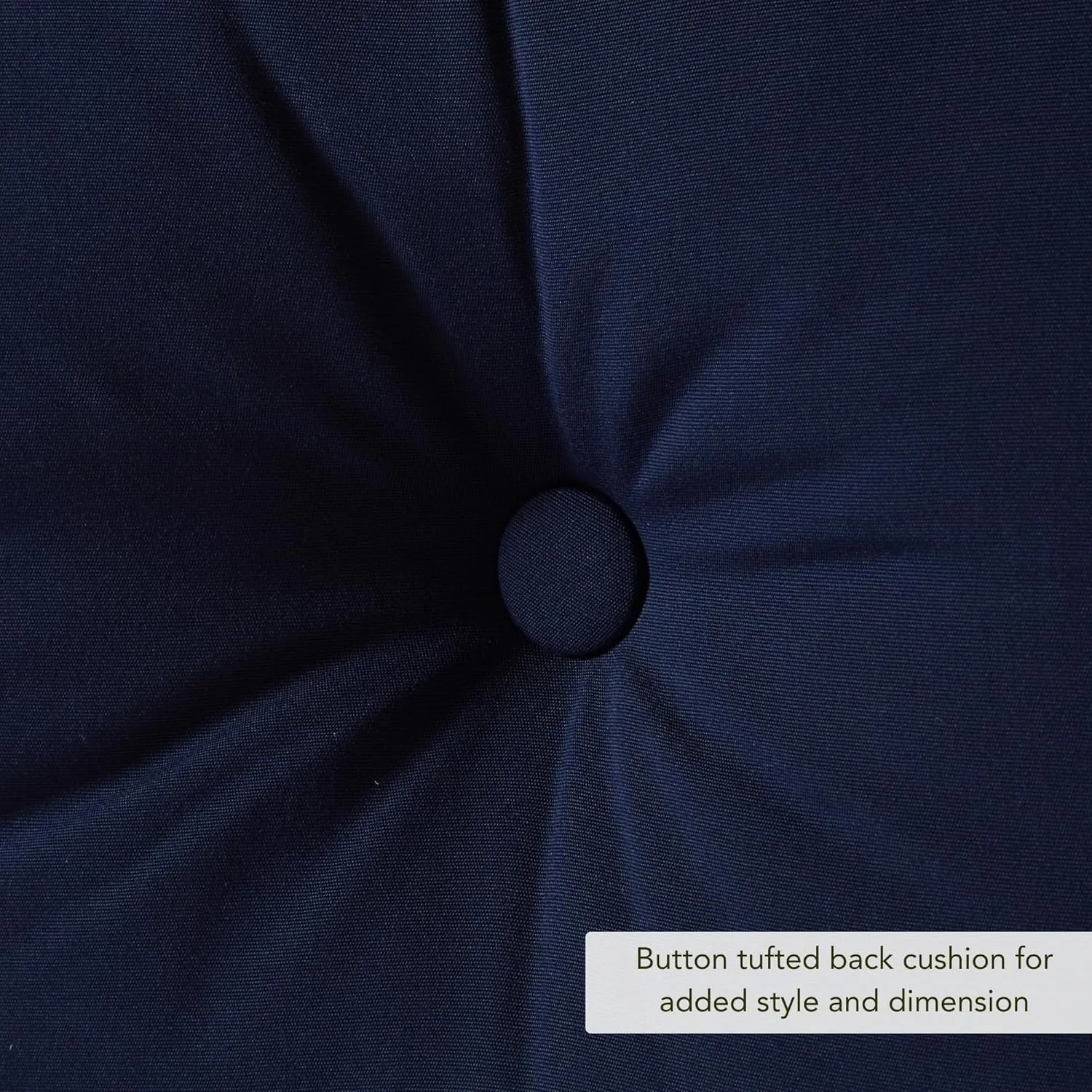 Greendale Home Fashions Outdoor Sunbrella Premium Deep Seat Cushion, 2 Piece Set, Canvas Navy