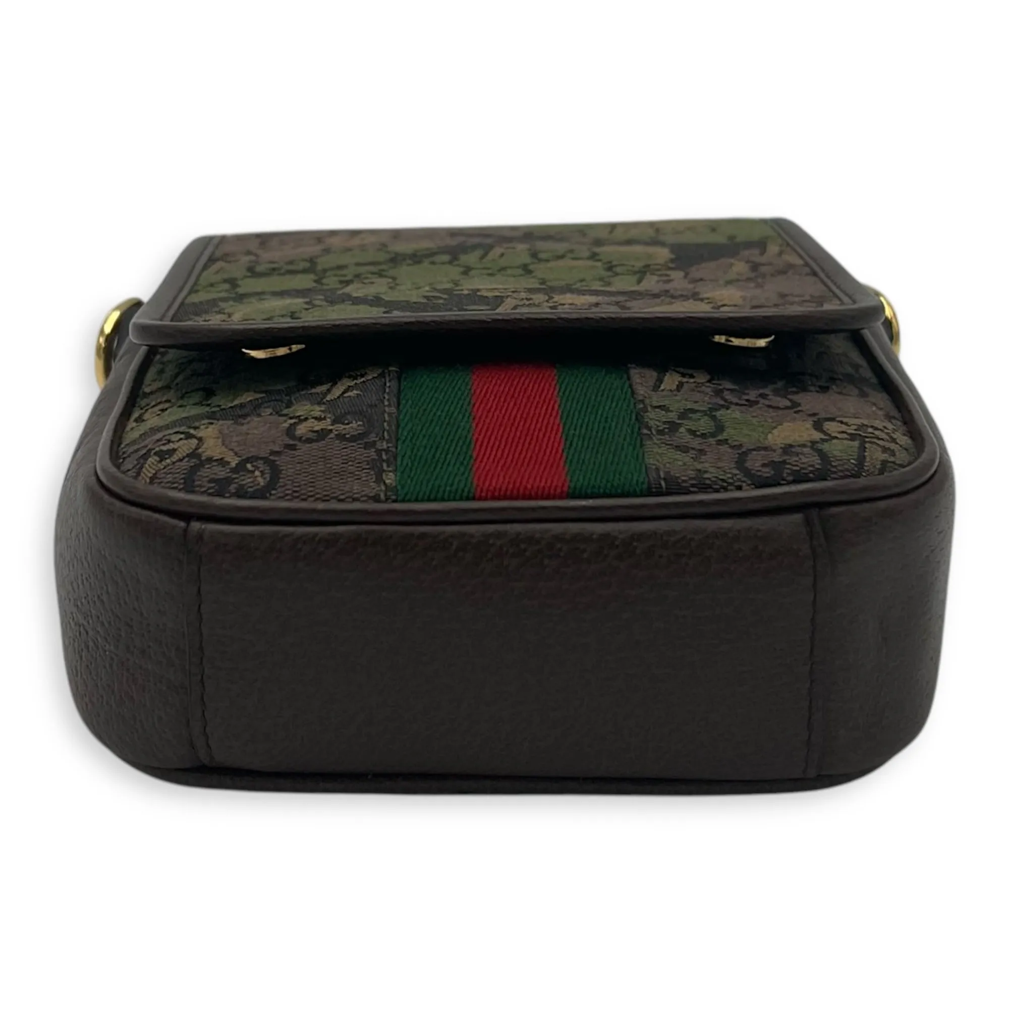Gucci x Palace Brown Crossbody Bag in Canvas, Gold hardware