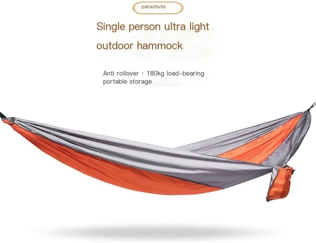 Hammock Outdoor Camping Thick Canvas Hammock Outdoor Swing Home Single Double Dormitory Sleeping Student Anti-Rollover Hammocks for Outside(F)