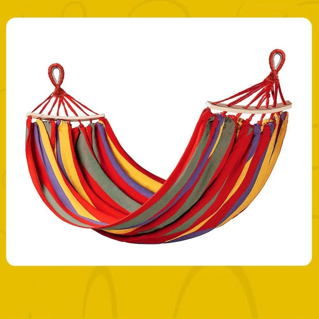Hammocks Hammock Outdoor Swing Adult Thickened Canvas Camping Leisure Single and Double Dormitory Hanging Chair Camping Hammocks(Blue,261 * 80cm)