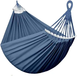 Hamock Outdoor Canvas Hammock Camping Anti-Rollover Swing Thickened Spot Single Double Duckbill Buckle Hammock Hanmock(F)