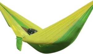 Hamock Outdoor Thickened Canvas Outdoor Bent Wooden Stick Hanging Sheet Double Hammock Swing Dormitory Camping Hanmock(B)