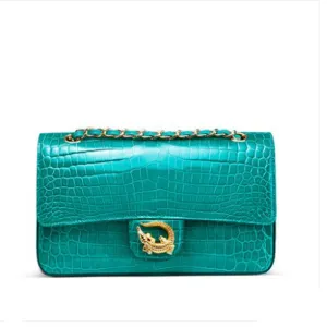 hand single underarm ouluoer Nile Wide array leather crocodile made crocodile bag Crowd-pleaser by shoulder from 2019 bag new women Chain skin  handbag