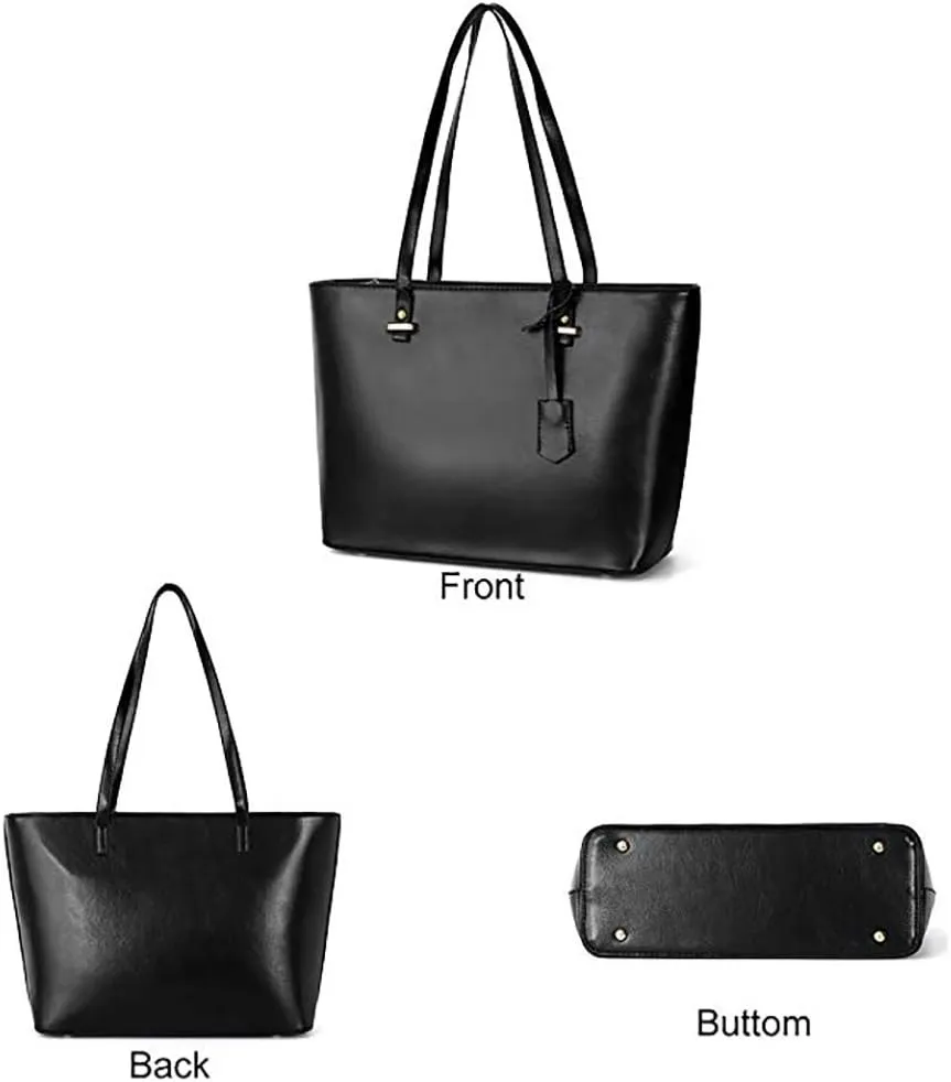 Handbag Set for Women 5 Pack Tote Purse Handbags Set PU Leather Satchel Bag