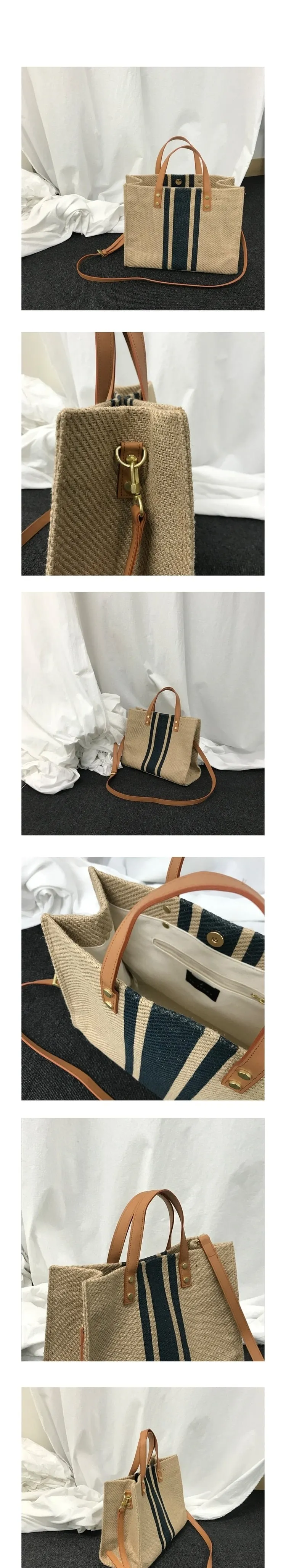 Handbag Straw Bag Big Bags For Woman Color Matching