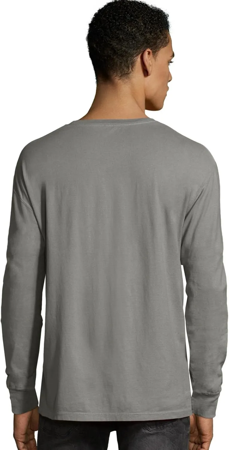 Hanes ComfortWash Garment Dyed Long Sleeve T-Shirt