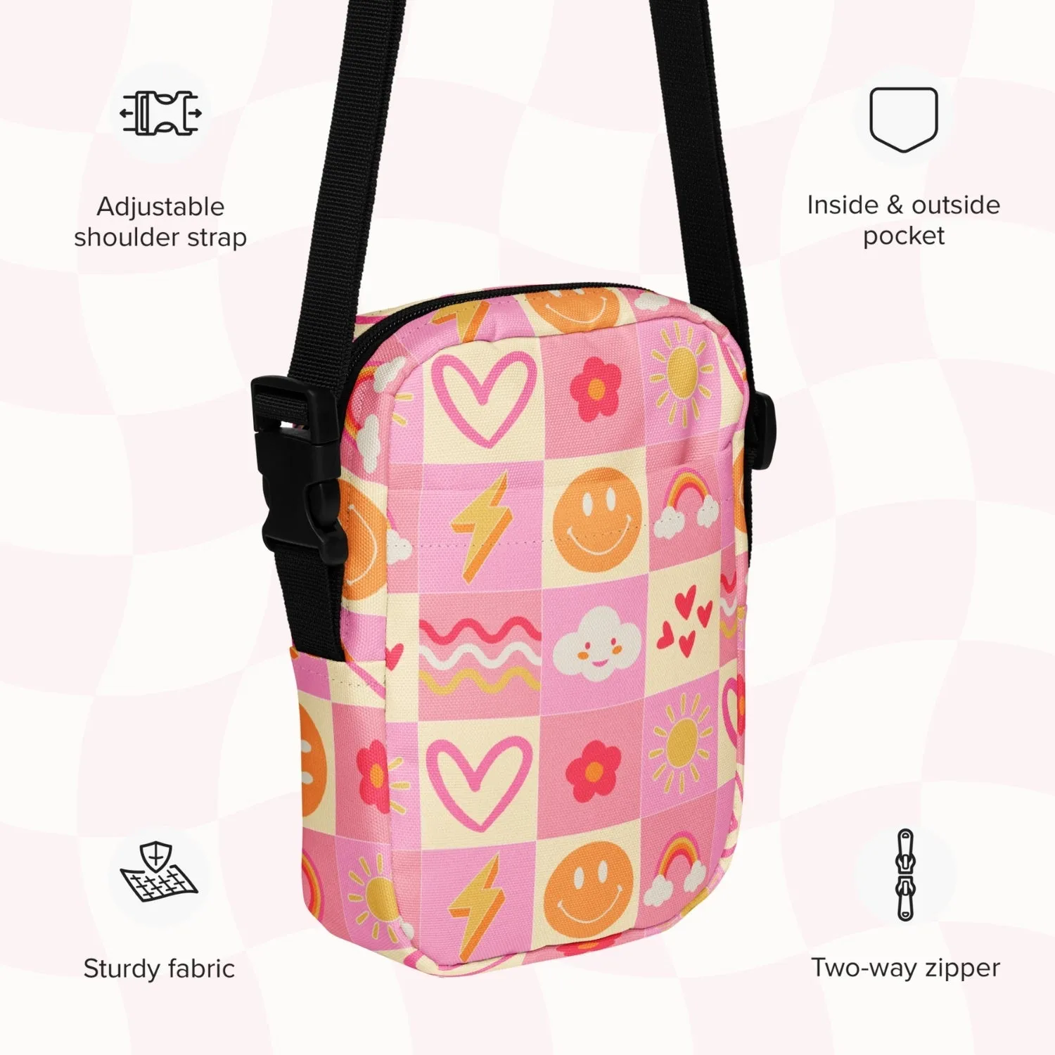 Happy Smiles Sunny Days Mini Crossbody Bag