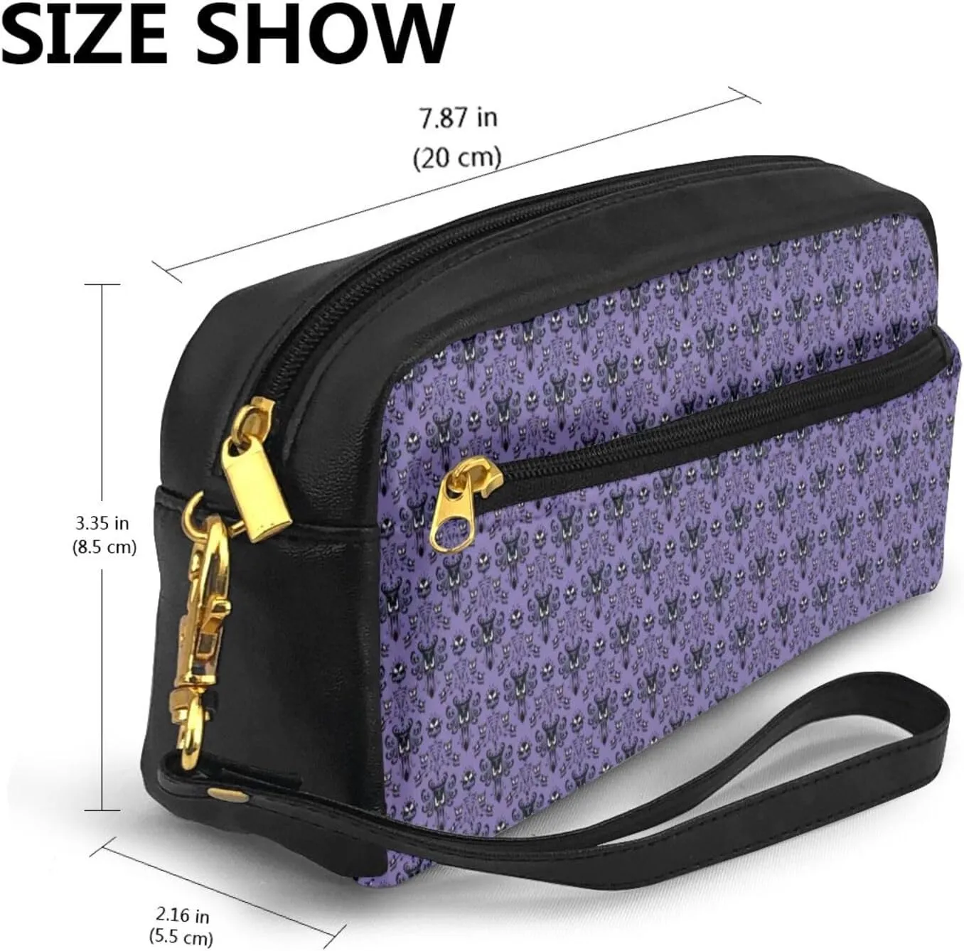 Haunted Mansion Small Makeup Bag, Travel Makeup Bag, Cosmetic Bag For Women, Cosmetic Bag Durable Zipper