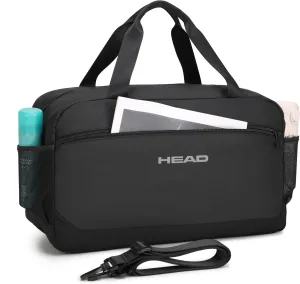 HEAD 40L Waterproof Travel Duffel Bag for Men & Women, Large Sport Gym Bags for Fitness/Weekender Overnight, Lightweight Luggage Shoulder Bag for Business/Workout/Trip, Black