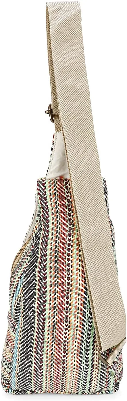 Hemp Sling Backpack- Hemp Cross body Bag- Hemp Shoulder Backpack Adjustable Strap for Men & Women