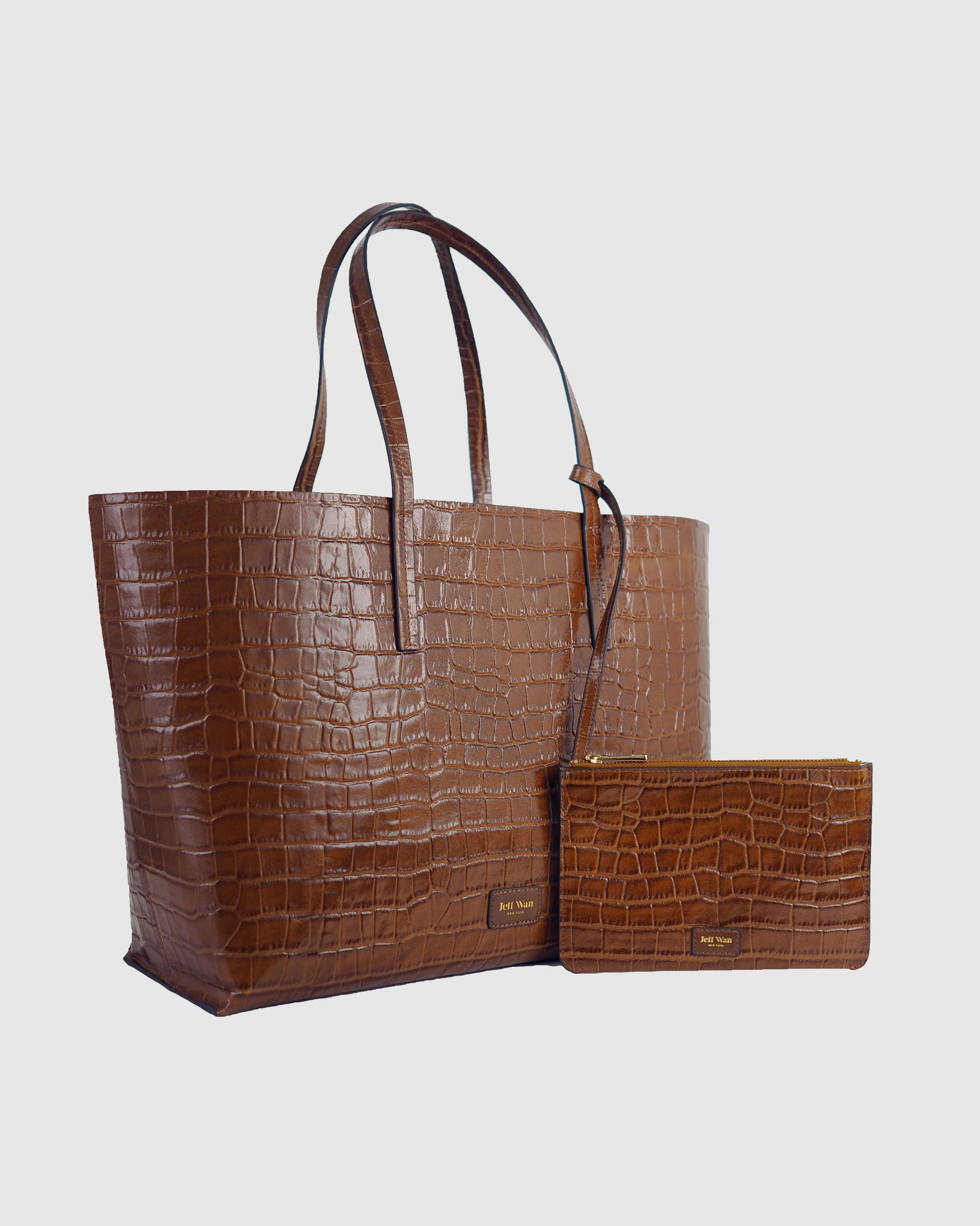 Hillside Tote in Embossed Leather