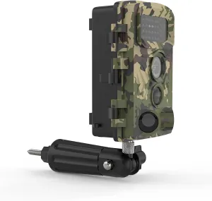HOLACA Tree Mount Trail Camera Holder with 1/4'' Universal Threads for Trail Camera Wired Camera Tree Holder Screw Mounting Bracket Black