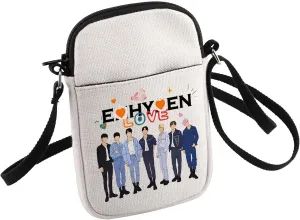 HOLLP K-POP Music Travel Crossbody Bag Kpop Song Lover Small Sling Bag South Korea Star Team Fans Gift