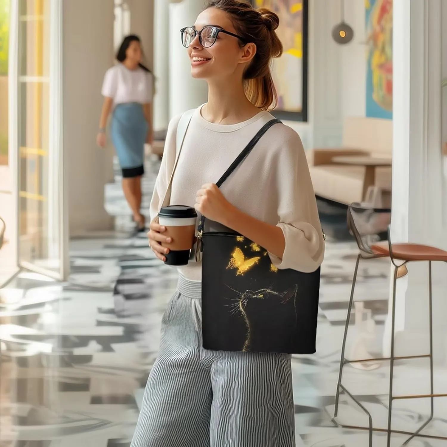 HUGS IDEA Boho Bags for Women Leather Handbag Shoulder Bucket Crossbody Purse