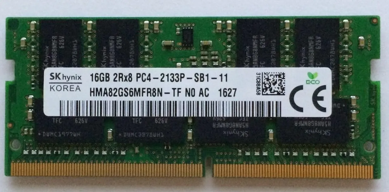 HYNIX 16GB 2Rx8 PC4-2133P DDR4-17000 SODIMM ALIENWARE DELL LAPTOP MEMORY HMA82GS6MFR8N-TF