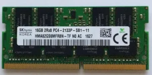 HYNIX 16GB 2Rx8 PC4-2133P DDR4-17000 SODIMM ALIENWARE DELL LAPTOP MEMORY HMA82GS6MFR8N-TF