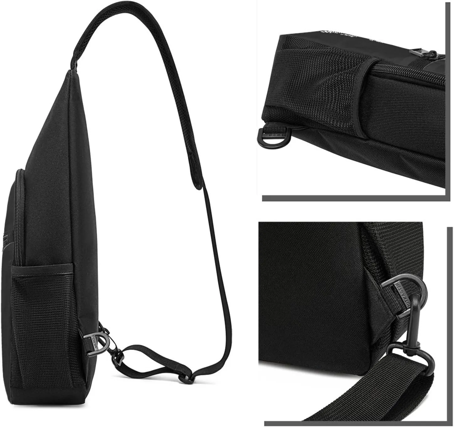 I Wont Be Quiet So You Can Be Comfortable Unisex Chest Bag Lightweight Crossbody Shoulder Bag Travel Pocket Black