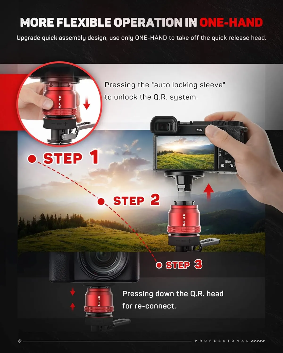 IFOOTAGE Mini Tripod for Camera, Professional Tabletop Tripod with Pedal for Photography, Small Tripod Max Load up to 17.64 lbs, Desktop Tripod Compatible with Sony, Nikon, Canon DSLR Camera, Base-P