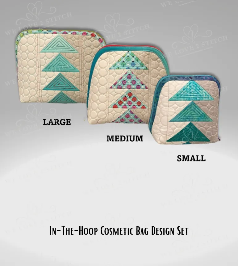 In-the-Hoop Cosmetic Bag Design Set
