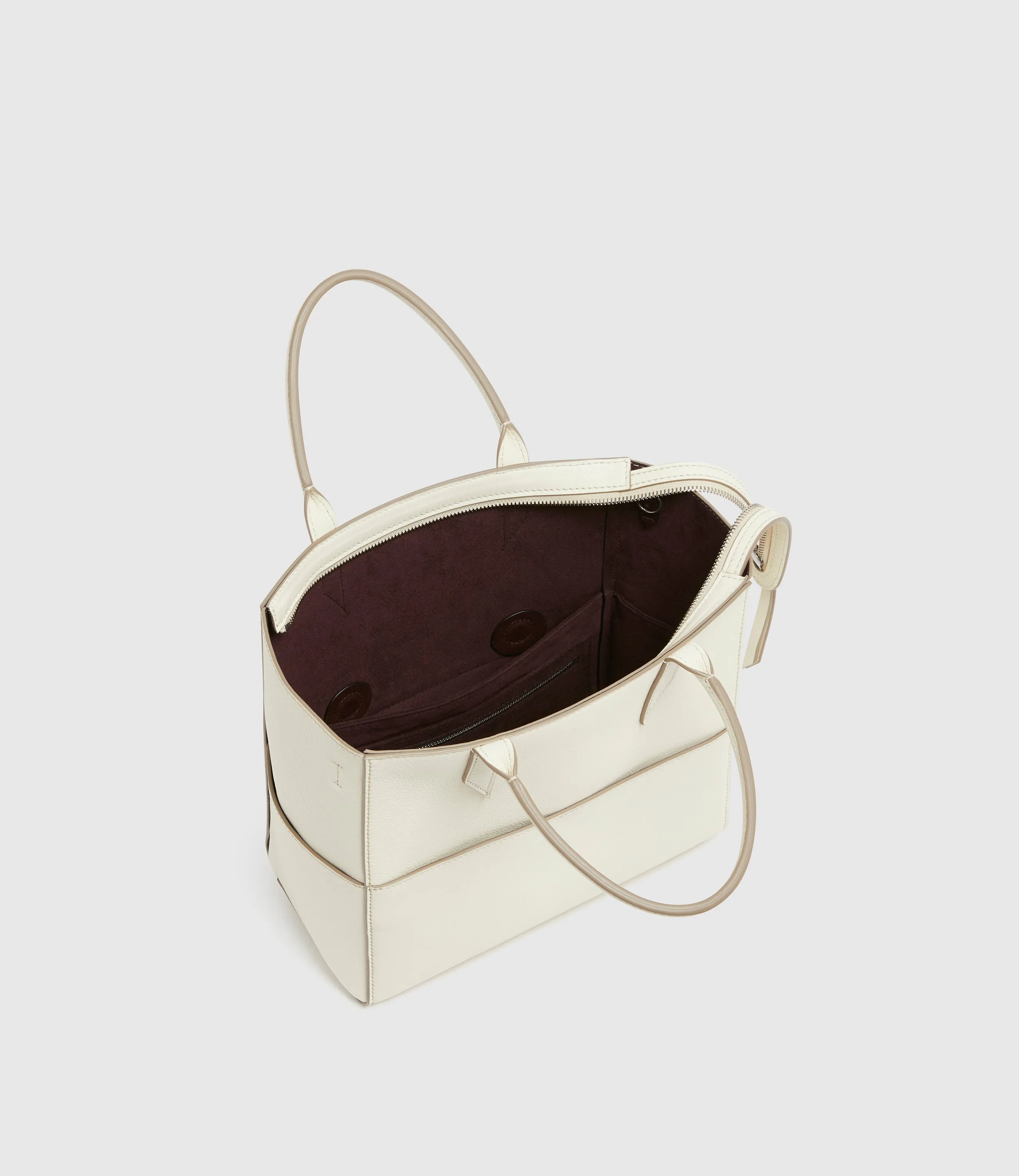 Incognito Cross Body Cabas Smooth Calfskin White Sand