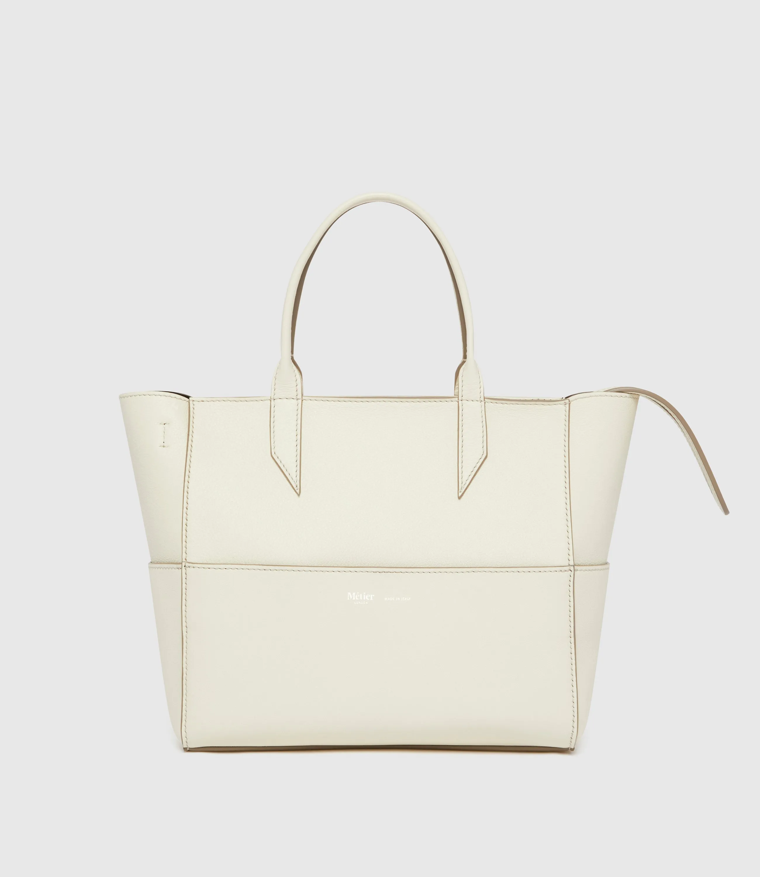 Incognito Cross Body Cabas Smooth Calfskin White Sand