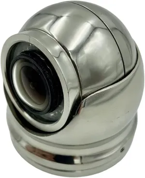 IP CAM-1 Marine Camera with 316 Stainless Steel Housing, IR LED, 1.8mm Lens, POE for Simrad, Lowrance, B&G Chartplotters/Fish Finders