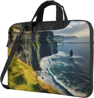 Ireland Outdoors County Clare The Cliffs Portable Single-Shoulder Laptop Bag With Hand - Held Option For 13-15.6 Inch Laptops