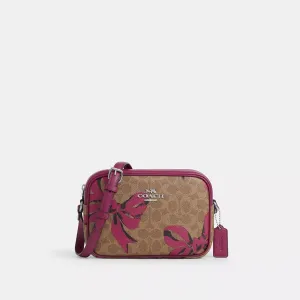 Jamie Camera Bag In Signature Canvas With Bow Print