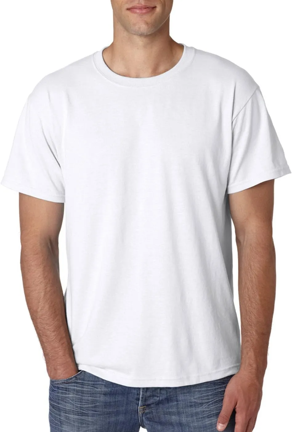 Jerzees Tall 5.6 Oz., 50/50 Heavyweight Blend T-Shirt (29MT) White