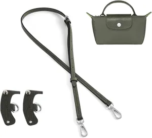 Jiesinlov Leather Bag Shoulder Strap Replacement Crossbody Adjustable Conversion Kit Fit for Mini Pouch