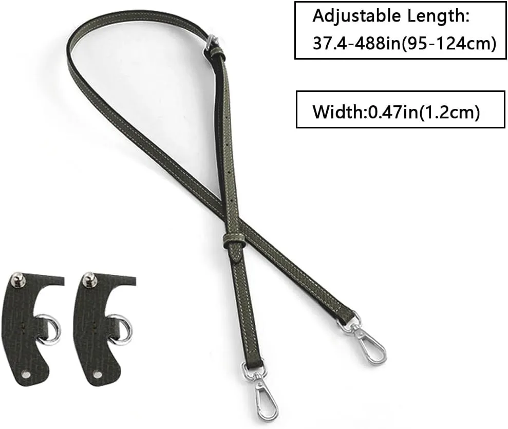 Jiesinlov Leather Bag Shoulder Strap Replacement Crossbody Adjustable Conversion Kit Fit for Mini Pouch