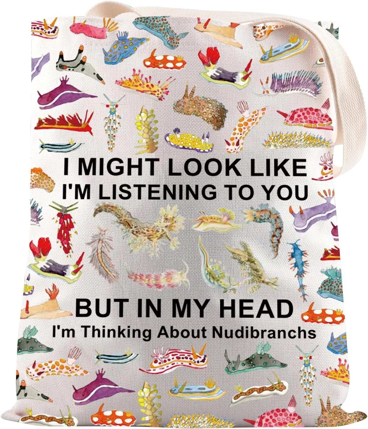 JNIAP Nudibranch Gift Nudibranch Lover Tote Bag Nautical Ocean Animal Gift