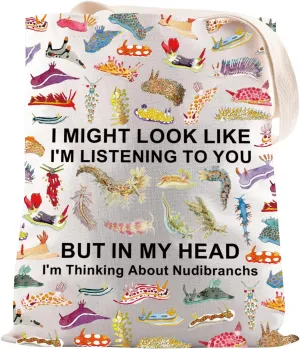 JNIAP Nudibranch Gift Nudibranch Lover Tote Bag Nautical Ocean Animal Gift