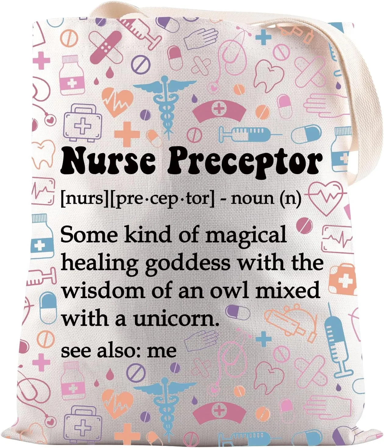 JNIAP Nurse Mentor Gift Nurse Preceptor Definition Tote Bag Clinical Instructor Gift