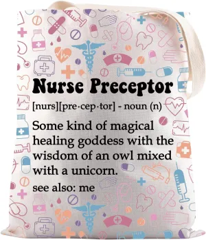 JNIAP Nurse Mentor Gift Nurse Preceptor Definition Tote Bag Clinical Instructor Gift