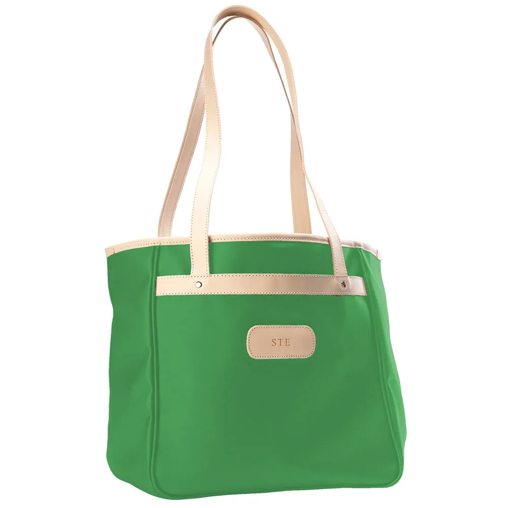 Jon Hart Amelia Kelly Green Coated Canvas Tote Bag