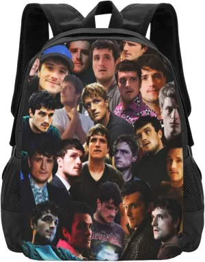 Josh Actors Hutcherson Travel Backpack Laptop Bag Casual Daypack Double Shoulder Bags for Business Outdoor Work 15.6 Inch