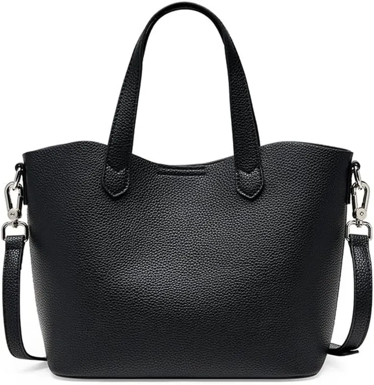 JSEIAJB Leather Autumn and Winter Handbag Tote Bag Female Bucket Bag Leather Female Bag European American Shoulder Bag(D)