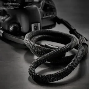 Kamera Tragegurt für DSLR und Systemkameras | Seil und Leder | Rock N Roll | 100
