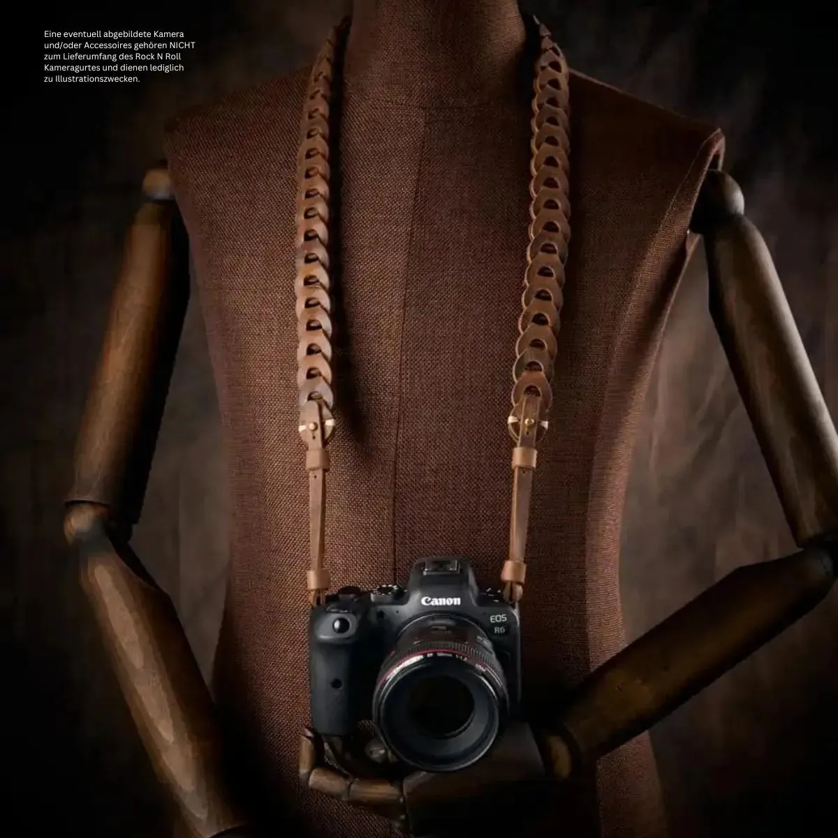Kameragurt für Systemkameras | Braun | Leder | Rock n Roll Camera Straps | Gr.S