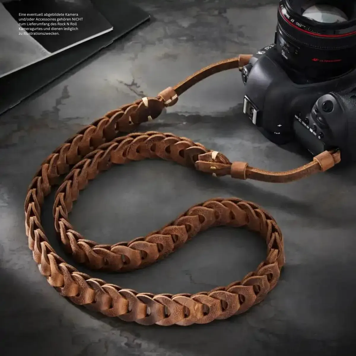 Kameragurt für Systemkameras | Braun | Leder | Rock n Roll Camera Straps | Gr.S