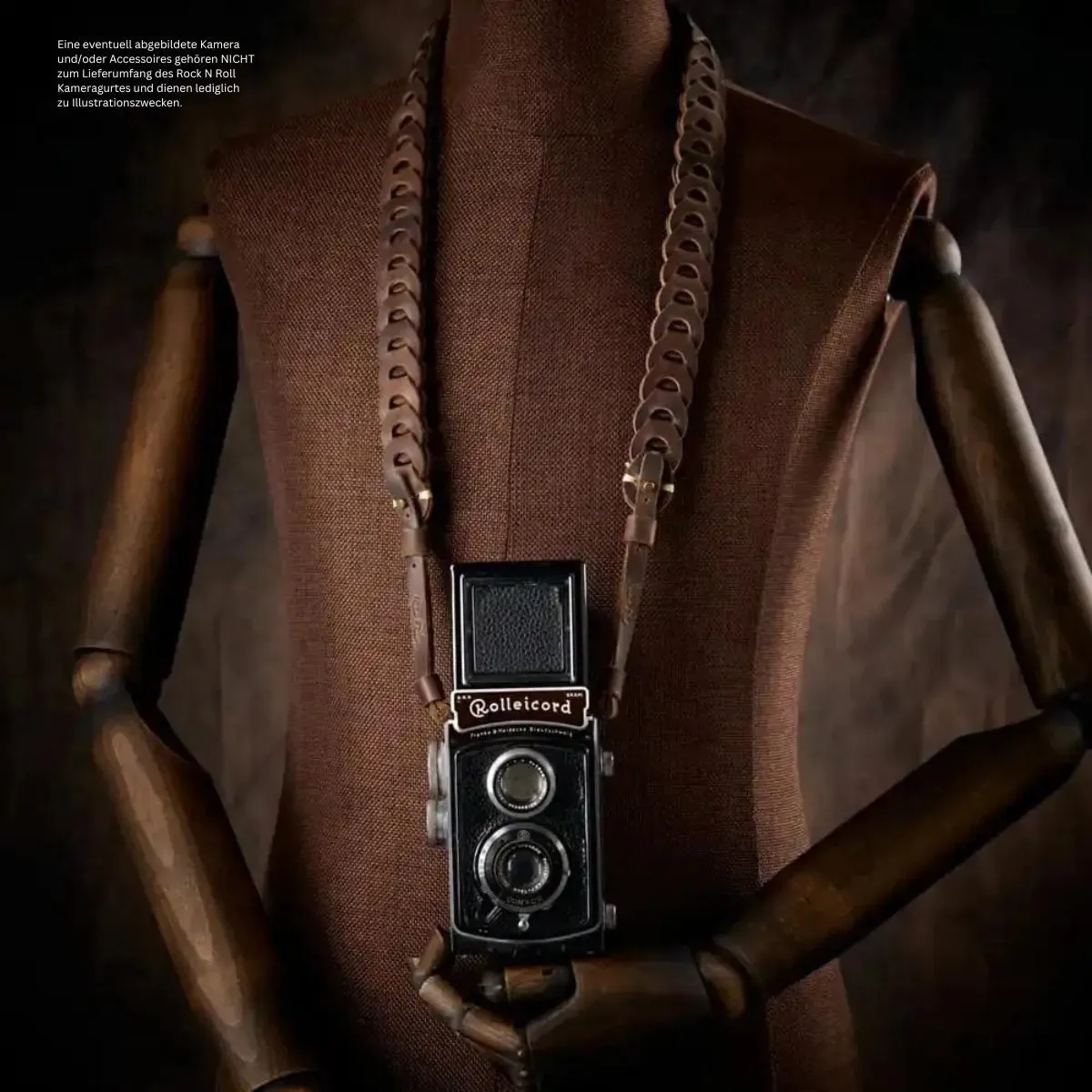 Kameragurt für Systemkameras | Braun | Leder | Rock n Roll Camera Straps | Gr.S