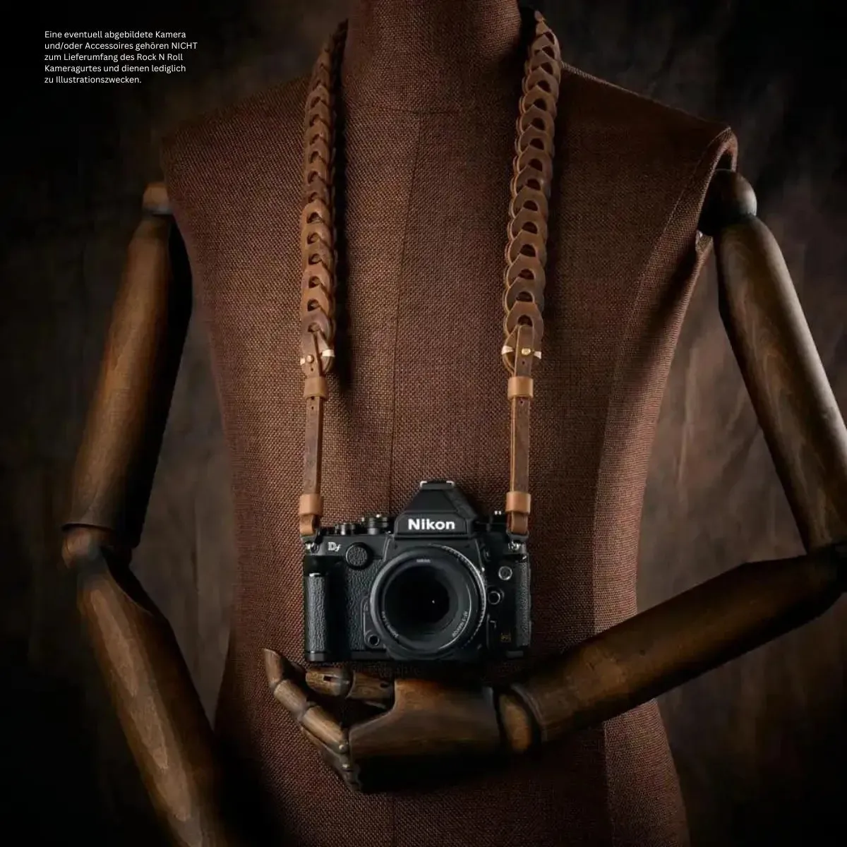 Kameragurt für Systemkameras | Braun | Leder | Rock n Roll Camera Straps | Gr.S