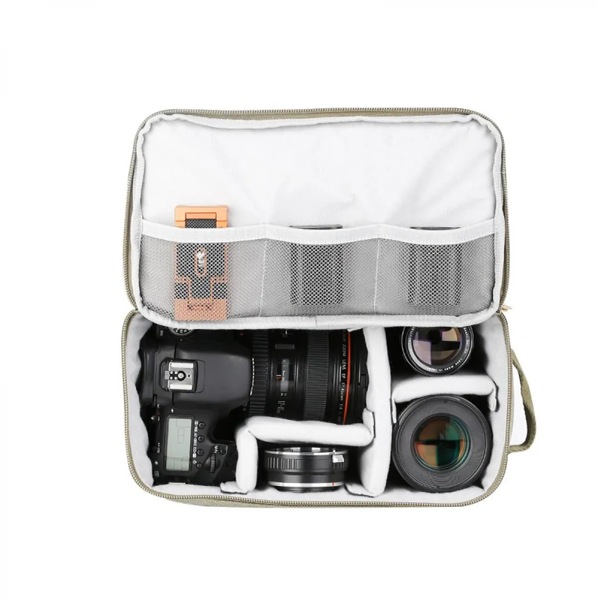K&F Concept 18L Travel Camera Backpack with Removable DSLR Case (Khaki)