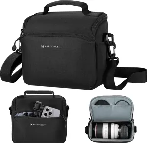K&F Concept Camera Sling Bag Small Crossbody Camera Case DSLR/SLR/Cute Compact Shoulder Photography Bags for Photographers