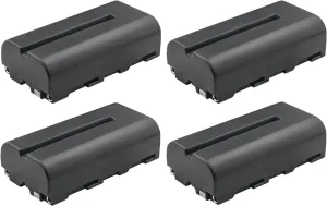 Kastar 4-Pack NP-F550 / NP-F570 Li-ion Battery 7.4V 2900mAh Replacement for Datavideo TLM-700K 7" Full HD LCD Portable 4K, iKan 7" VXF7-V2 Tally 3G-SDI 4K, VH7i-1 7" HDMI On-Camera Field Monitor