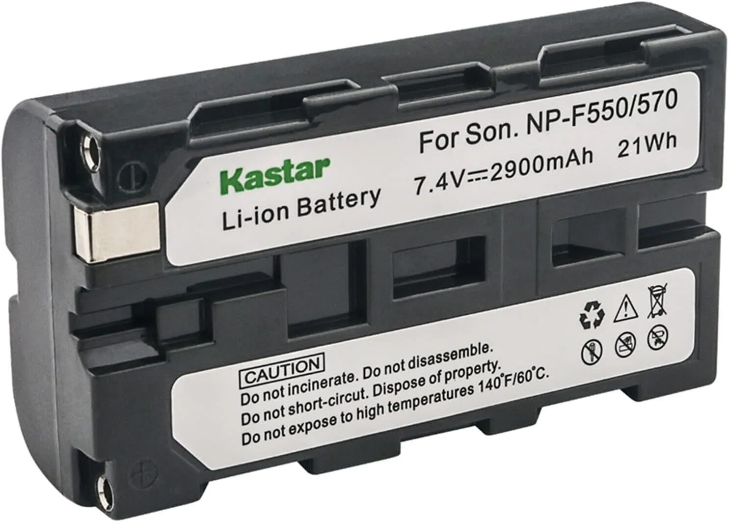 Kastar 4-Pack NP-F550 / NP-F570 Li-ion Battery 7.4V 2900mAh Replacement for Datavideo TLM-700K 7" Full HD LCD Portable 4K, iKan 7" VXF7-V2 Tally 3G-SDI 4K, VH7i-1 7" HDMI On-Camera Field Monitor
