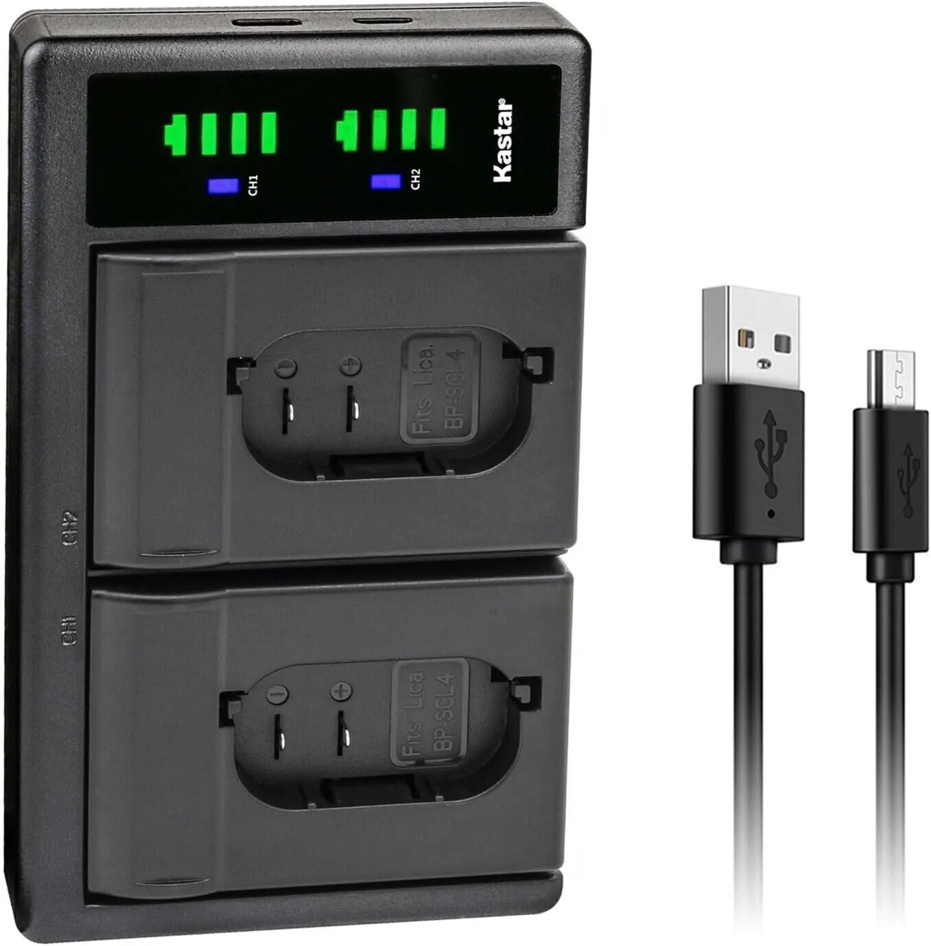 Kastar LTD2 USB Battery Charger Replacement for Leica BP-SCL4 16062 Rechargeable Lithium-Ion Battery, Leica BC-SCL4 Charger, Leica S, Leica Q2, Leica SL Series, Leica SL Typ 601 Camera